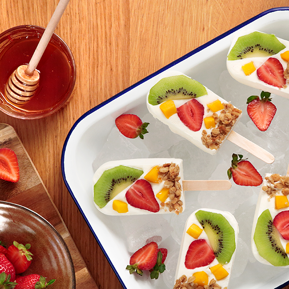 Ice Pops with Yogurt & Fruit