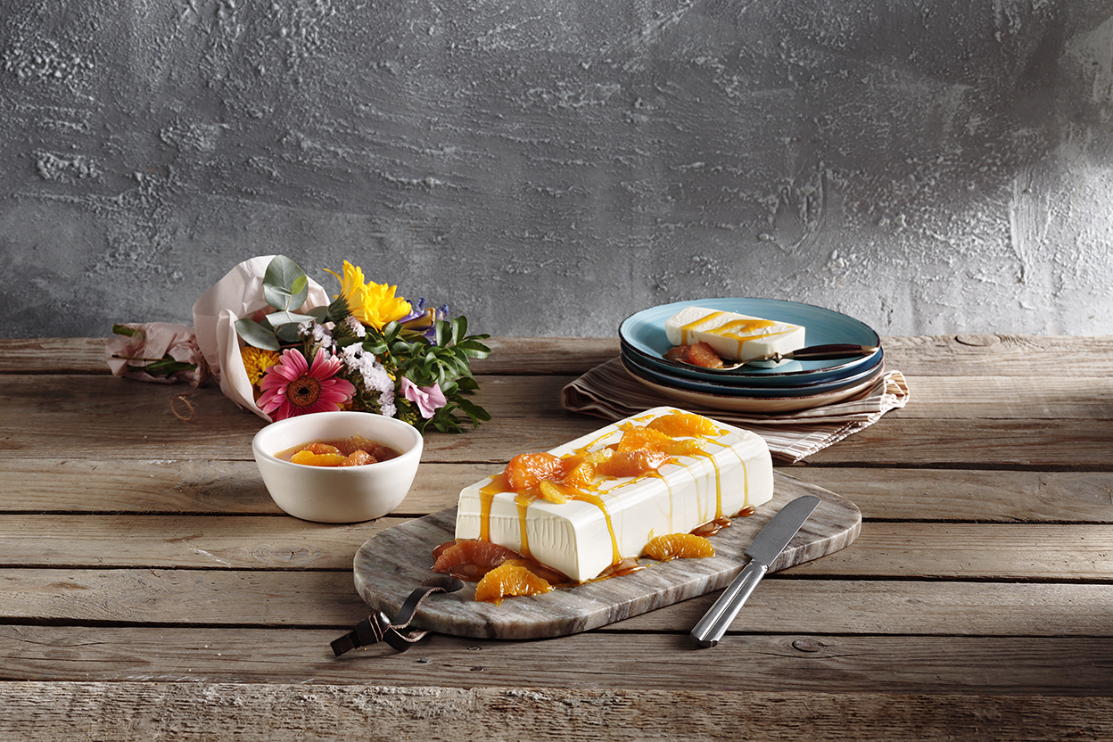 Yoghurt Terrine with Citrus Sauce