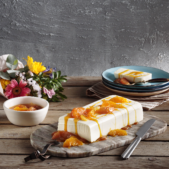Yoghurt Terrine with Citrus Sauce
